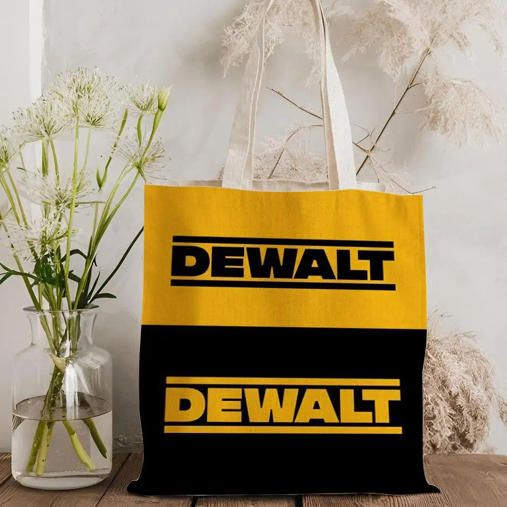 Tool Box D-DeWaltS Storage Bags Storage Bags Canvas Tote Bag Large Capacity Shoulder Fashion Eco Shopping Handbag
