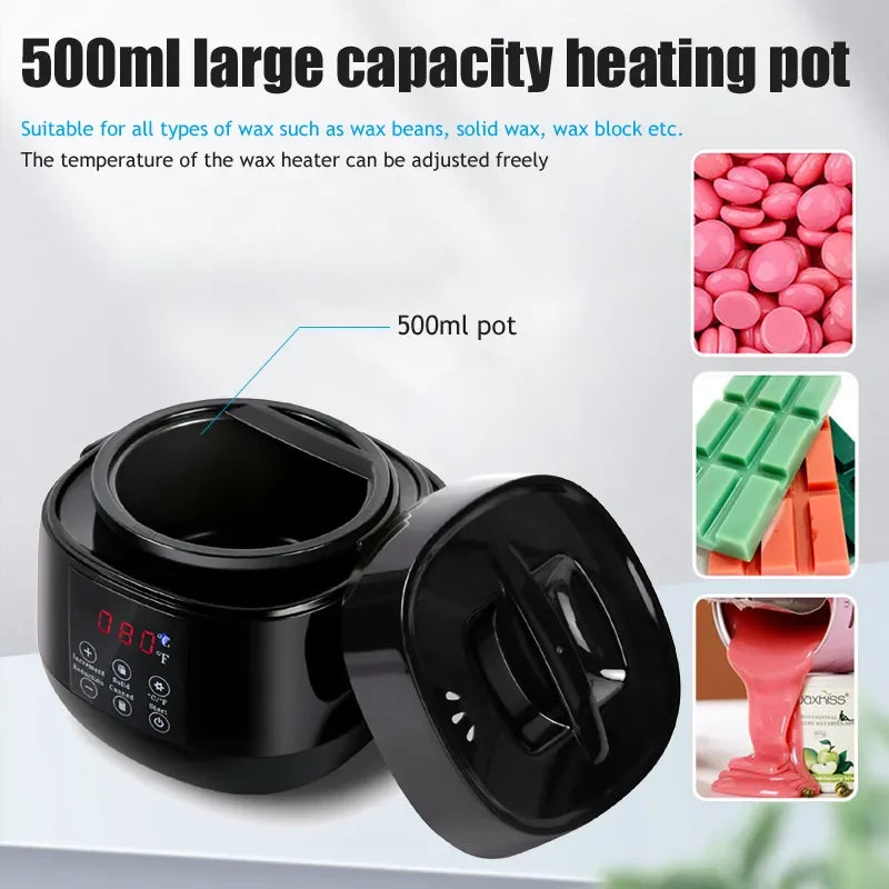 200ML/500ML Wax Heater Warmer Wax Machine for Hair Removal Depilation Wax Dipping Epilator Paraffin Pot Waxing Machine