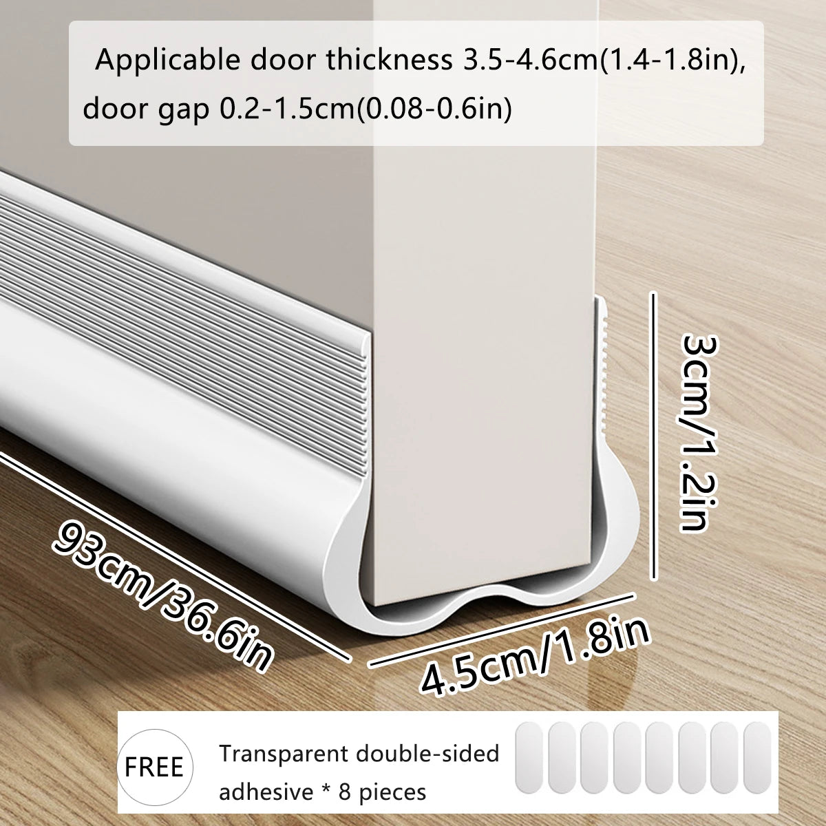 New Hot PVC Flexible Door Bottom Sealing Strip Under Door Draft Stopper Sealing Strip OundProof Gasket Weatherstrip Draft Guard