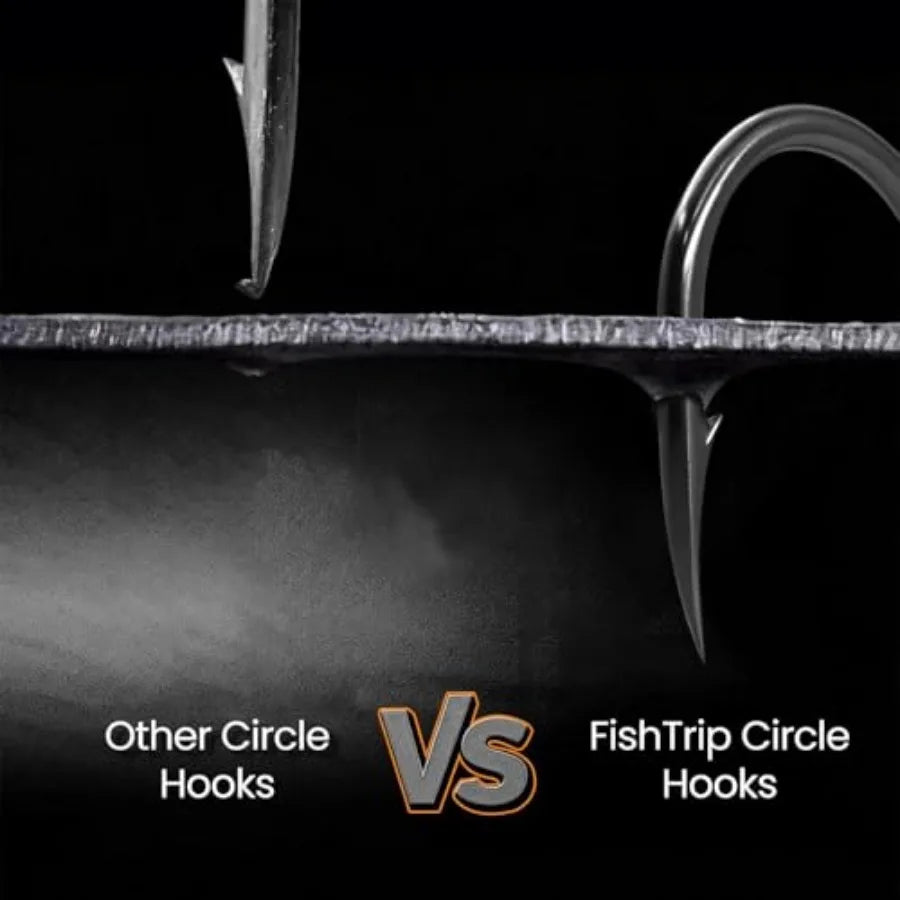 50/100/120/210 Pack Octopus Fishing Hooks - Offset Beak Circle Hooks for Fish Hooks Saltwater and Freshwater, Live Bait Fish Ho