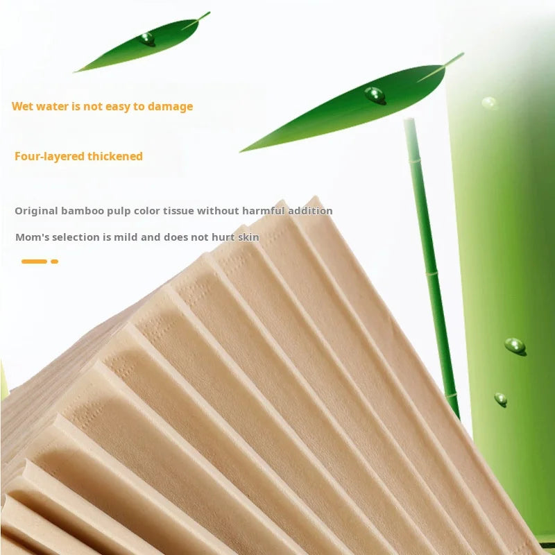 Eco-Friendly Bamboo Pulp Base Paper 10-40 Packs Household Use Colored Napkins Toilet Paper Handmade Facial Tissue Paper