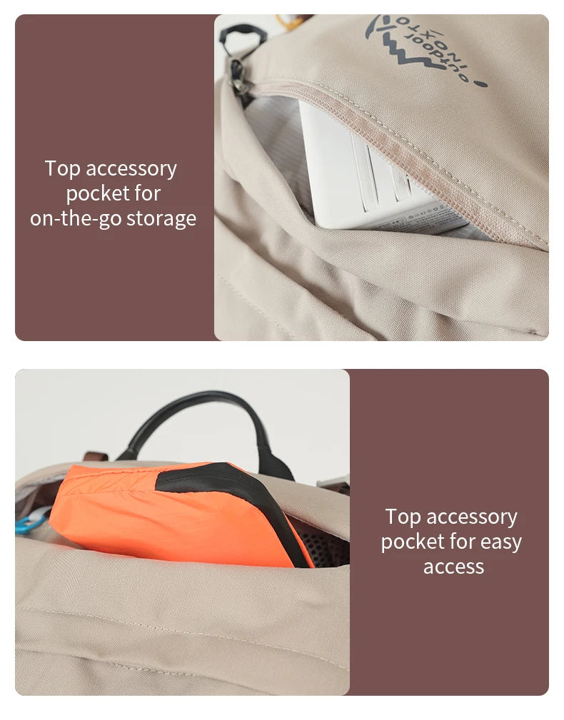 Hiking Backpack, Waterproof Hiking Daypack with Rain Cover, Lightweight Travel Camping Backpack for Men Women