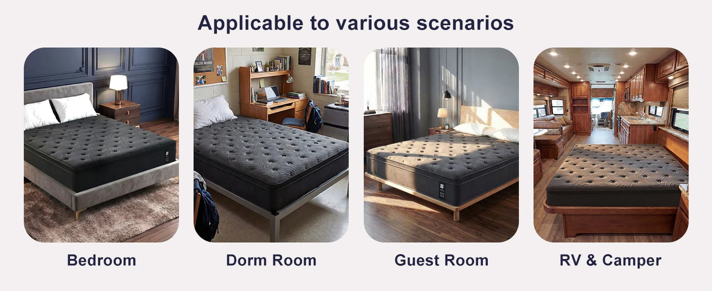 Premium Memory Foam Mattress With Pocket Springs And Support