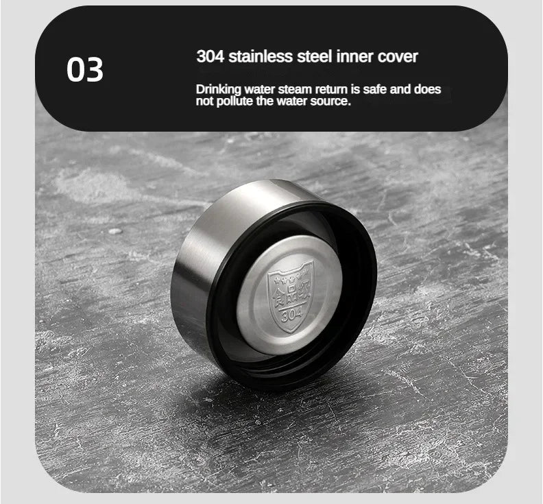 Thermos Sus304 Tea Water Bottle 500ML-1Liter Stainless Steel Vacuum Flask Portable Cups Bottle with LED Temperature Display
