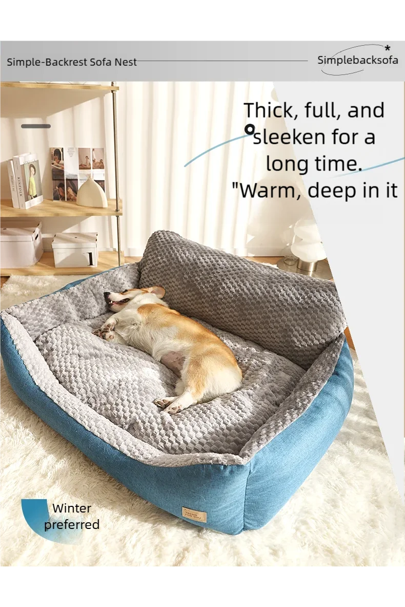 Luxury Comfortable Dog Sofa Bed With Fully Washable Cushion