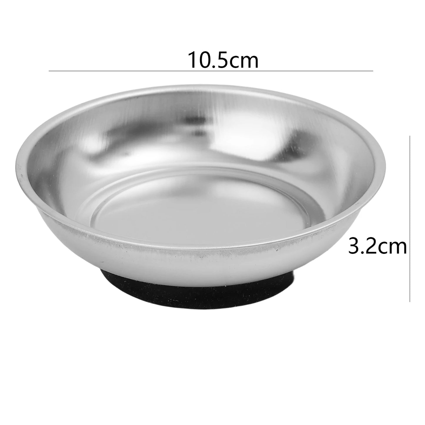 Magnetic Tray Magnet Tool Holder Round Rectangular Magnetic Bowl Tool Organizer Tray Stainless Steel Small Parts Securely Holder