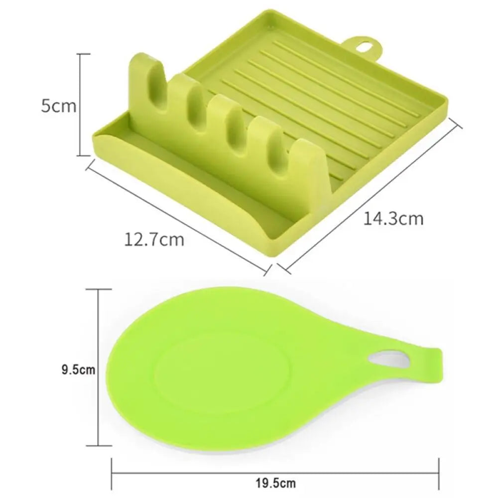 Spoon Rest Organizer For Kitchen Utensil Storage On Counter
