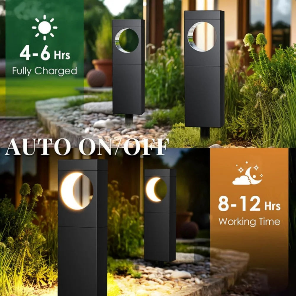 4/6Pack Super Bright Solar Lights for Outdoor Decor