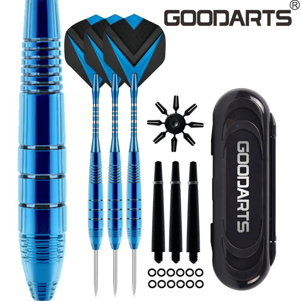 Darts Metal Tip Set 3 Aluminum Shaft Metal Dart Professional Darts Steel Tip Sets Extra 3 Dart Flights 3 Replace Plastic Shafts