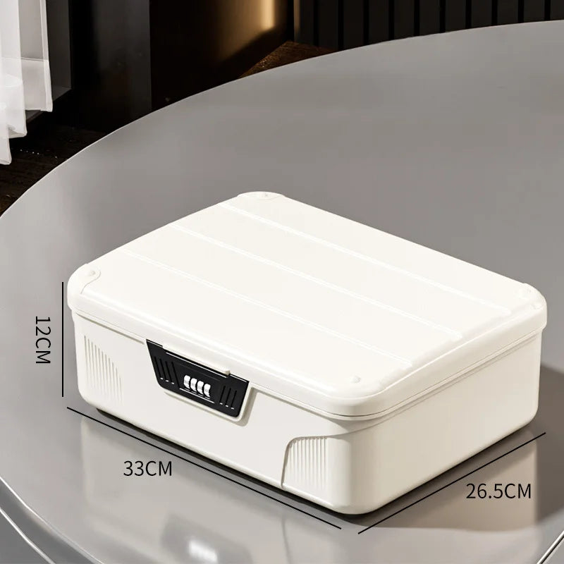 Digital Password Lock Safe Box Passport Medicine Portable Organizer Case Household Cash Jewelry Privacy Security Storage Box