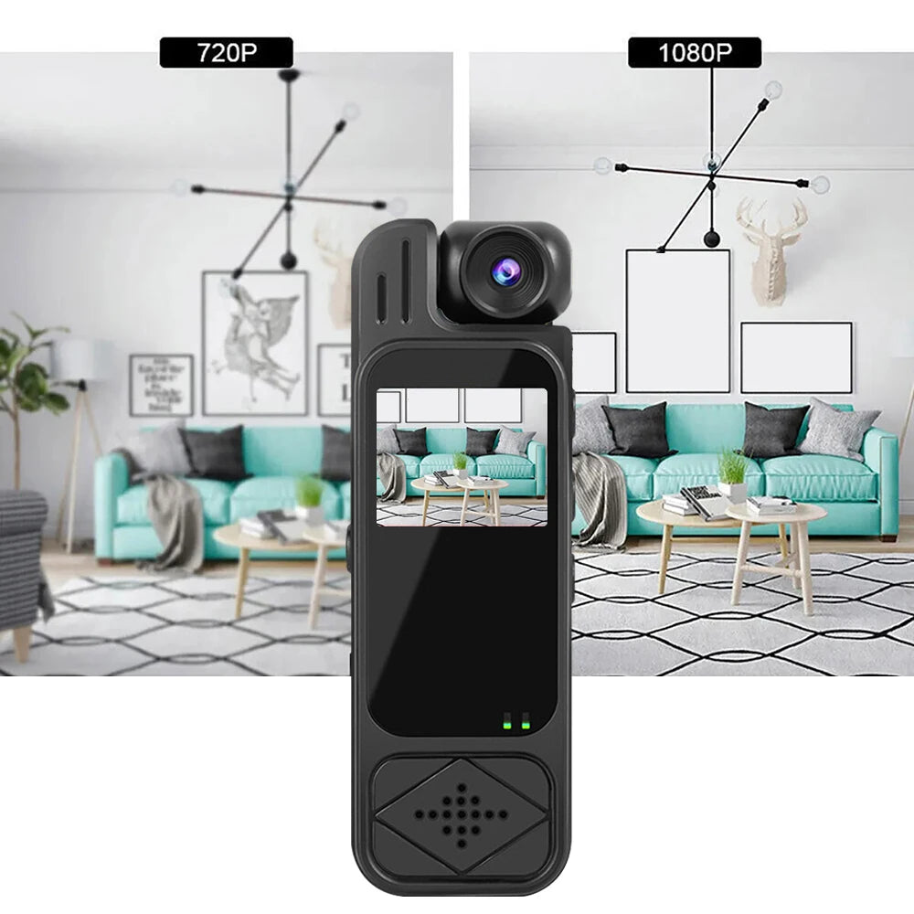 2026 Portable HD 1080P Mini Camera Digital Video Recorder Worn Police Small Body Cam Infrared Night Vision Sports DV Camcorders