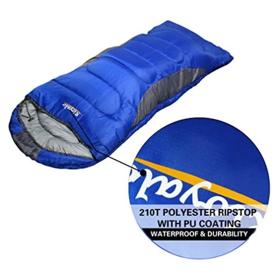 0 Degree Winter Sleeping Bags for Adults Camping 450GSM - Temp Range (5F 32F) Portable Waterproof Compression Sack- Camping Sle
