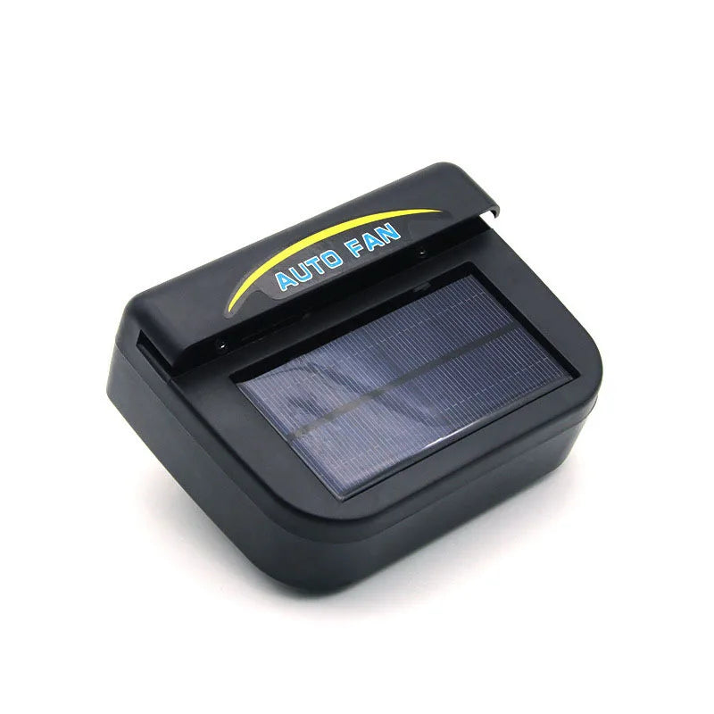 Summer solar-powered dual-fan car window windshield car ventilation outlet ventilation cooling air conditioning exhaust