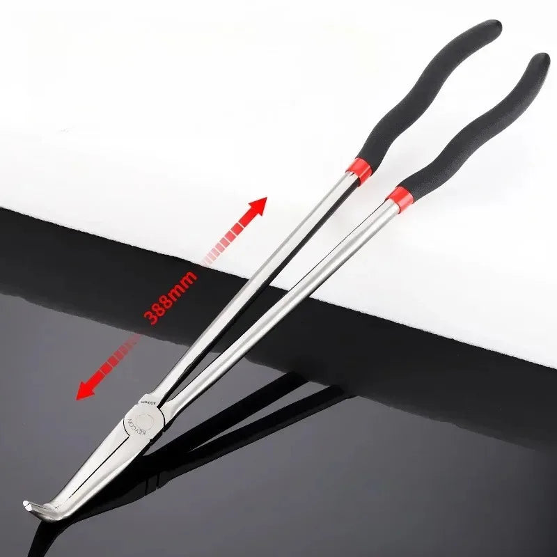 1Set 16inch Multi-purpose Long Nose Pliers Straight Needle Nose Pliers 25 / 45 Degree Curved Without Logo