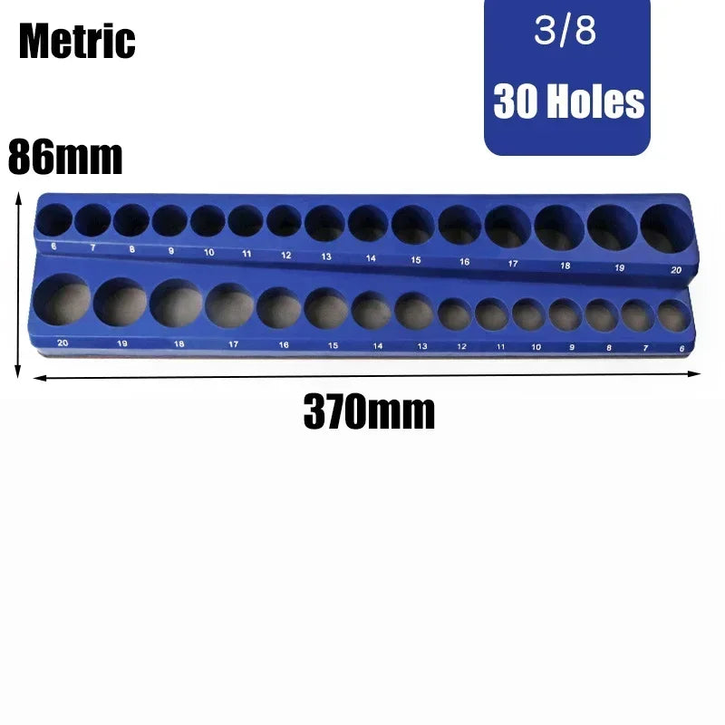 Magnetic Socket Organizer Kit For Tools Storage And Display