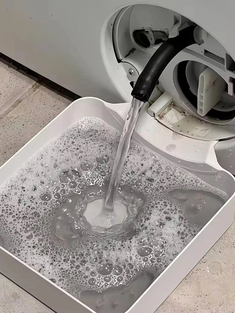Washing Machine Drain Tray Universal Drain Funnel Proof Tray Front Load Washer Drip Catcher Base Water Collection Catch Tray
