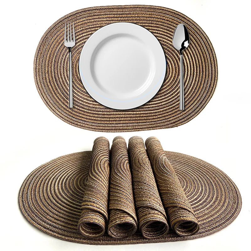 Eco Friendly Braided Placemats For Stylish Dining Tables