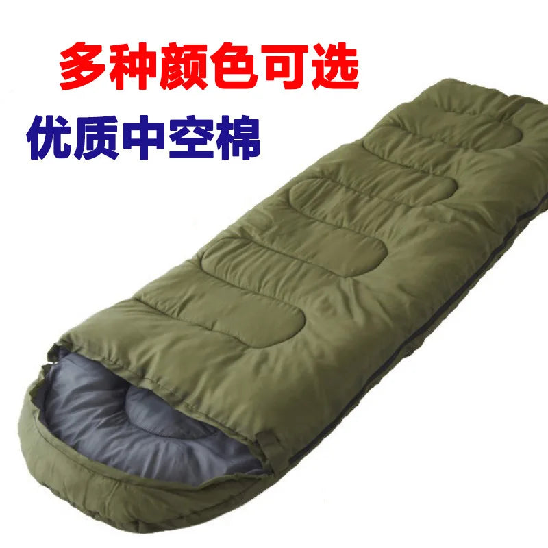 Envelope Sleeping Bag Cotton Summer Camping Sleeping Bag Lightweight Family Outdoor Sleeping Bag Breathable Warm Weather Sleep