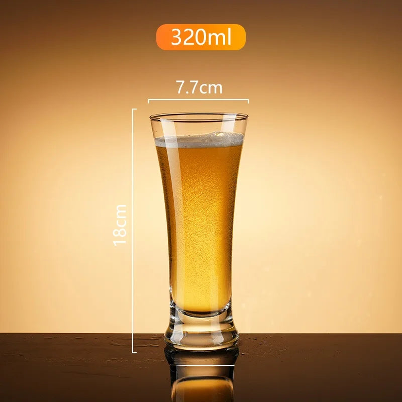 Thickened Beer Glass Shatterproof Large Size Brew Pub Beer Mug Home Use Popular 500ml Commercial Grade Beer Cup for Business