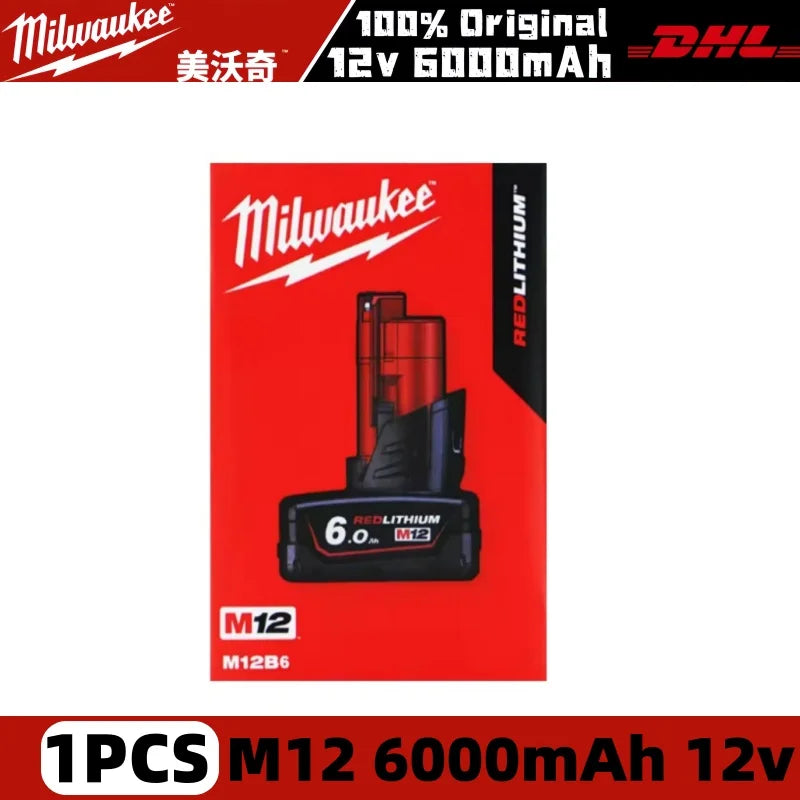 100% New Milwaukee M18 6.0Ah High Output Battery 18V Lithium-ion Rechargeable for Milwaukee M18 Cordless Power Tools 18v Battery