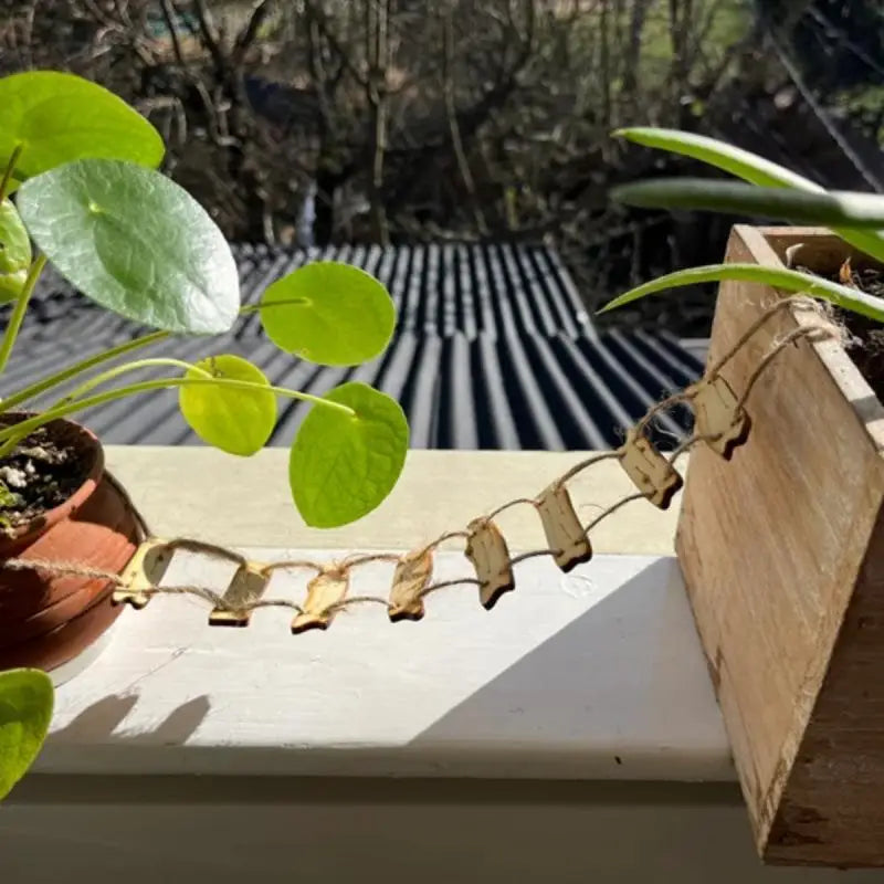 Wooden Fairy Bridge Rope Ladder, Miniature Fairy Garden Decor for Home Courtyard & Mini Landscape, Photography Prop Accessory