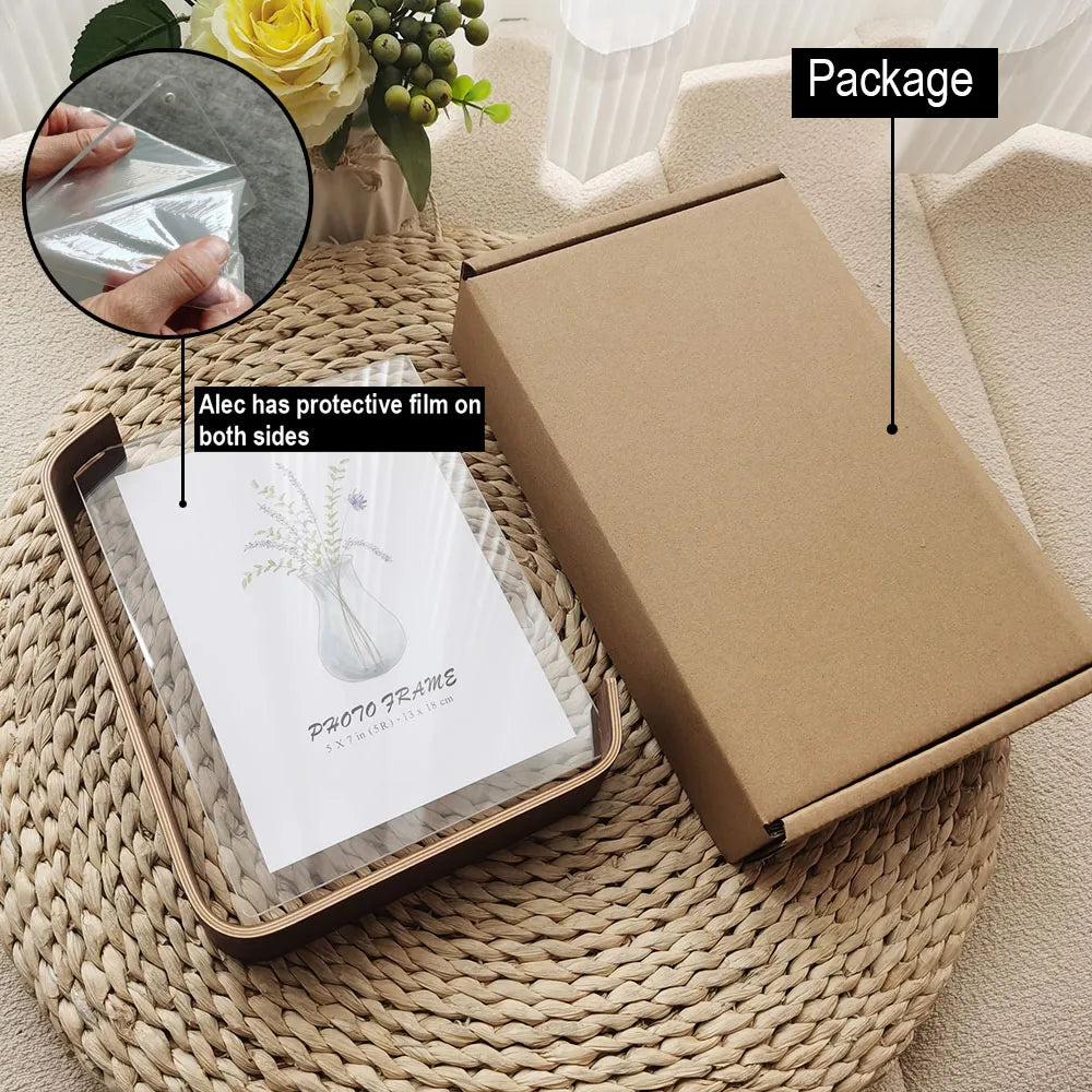 Acrylic Wooden Photo Frame A4 10X15cm 15X20cm Frame Calendar Double-sided Frame Photo Frames For Wedding Party Picture Frame
