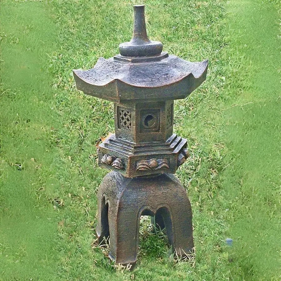 24429 Pagoda Stupa Zen Garden Decor Lawn Ornament Nara Japanese Style Asian Temple Lighthouse Oriental Lantern Toro Outdoor Stat