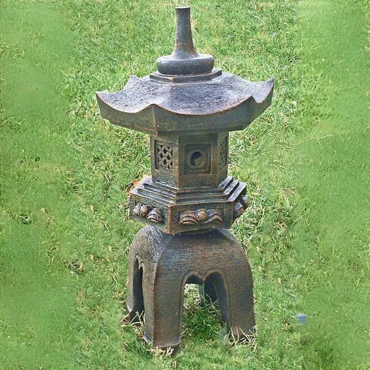 24429 Pagoda Stupa Zen Garden Decor Lawn Ornament Nara Japanese Style Asian Temple Lighthouse Oriental Lantern Toro Outdoor Stat