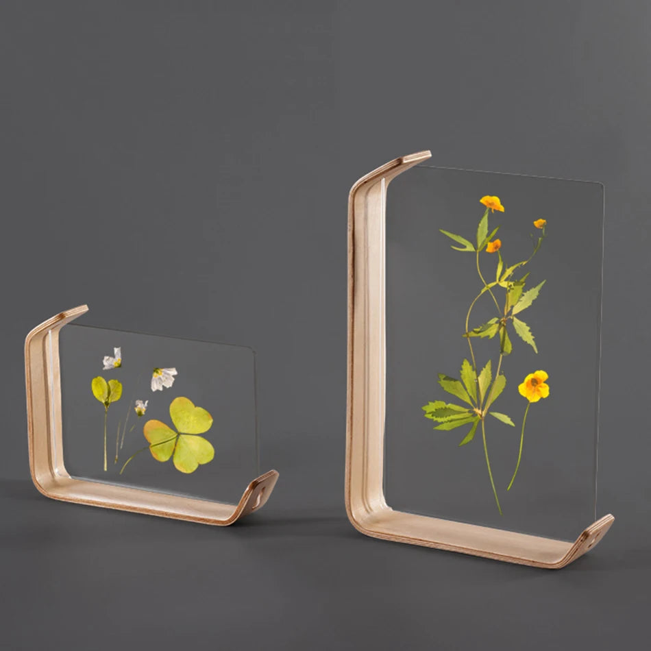 Acrylic Wooden Photo Frame A4 10X15cm 15X20cm Frame Calendar Double-sided Frame Photo Frames For Wedding Party Picture Frame