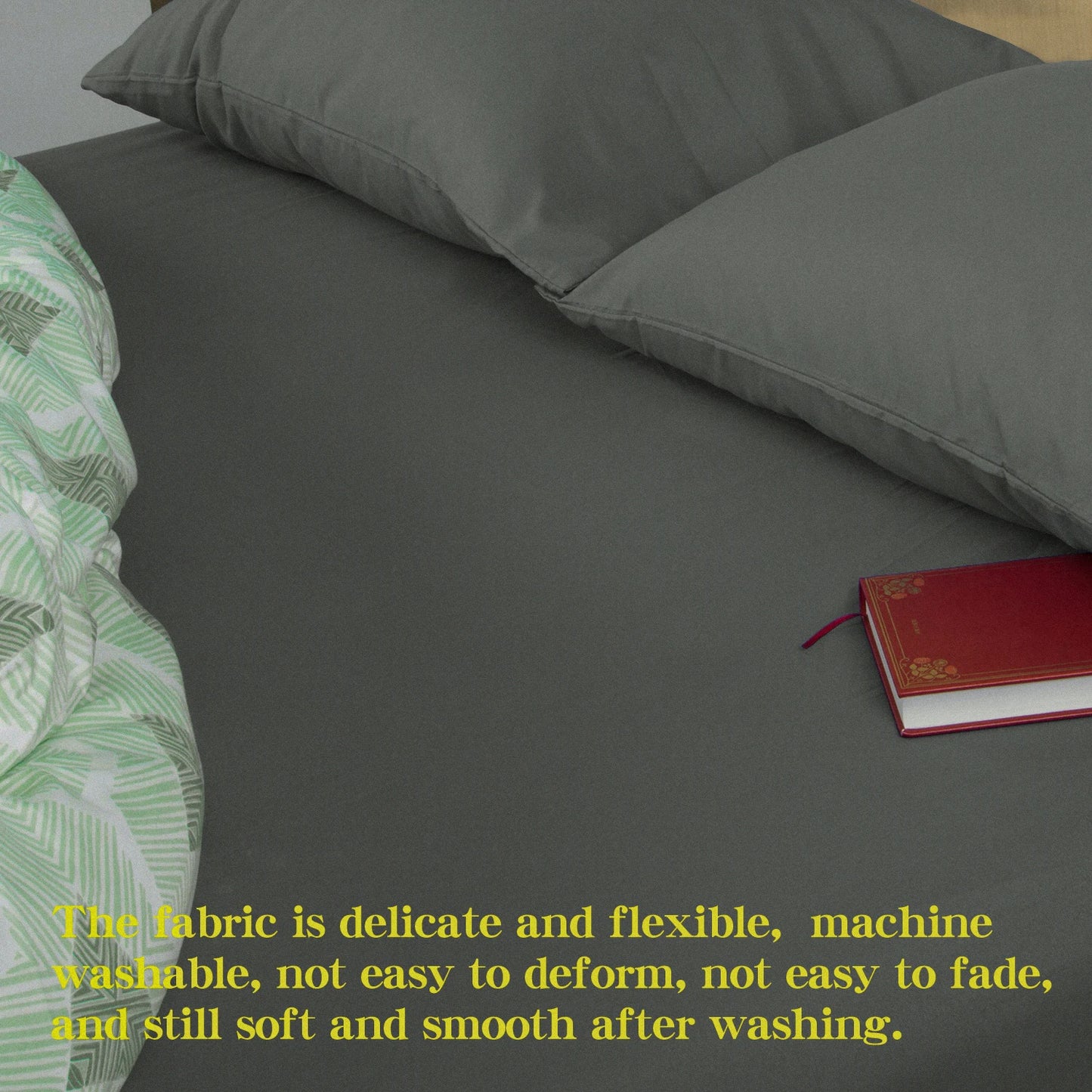 Ntbay 3 Piece 1800 Series Microfiber Bed Sheets Set Ultra Soft and Cozy Sheet Set