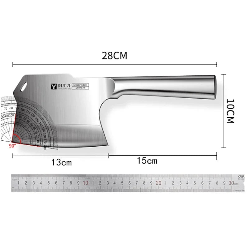 Stainless Steel Meat Cleaver For Butchers And Chefs