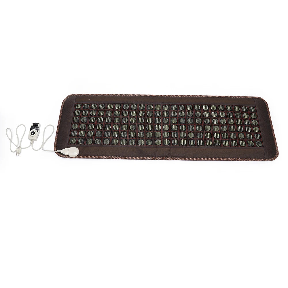 Far Infrared Heating Pad Natural Jade and Tourmaline Heating Mat Electric Stone Heating Mattress Full Body Relax
