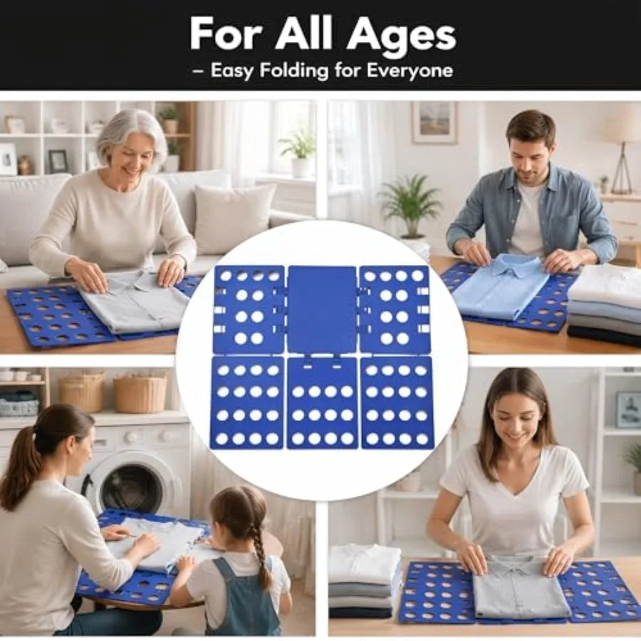 T-Shirt Folder Board for Adults, Shirt Folding Plate with Fast and Convenient Design, Foldable Clothes Organizer for Home Stora