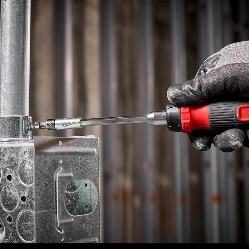 Milwaukee 27-in-1 Ratchet Screwdriver 48-22-2904/4932480583 All-Metal High Torque Multi-Bit with Extension & Storage