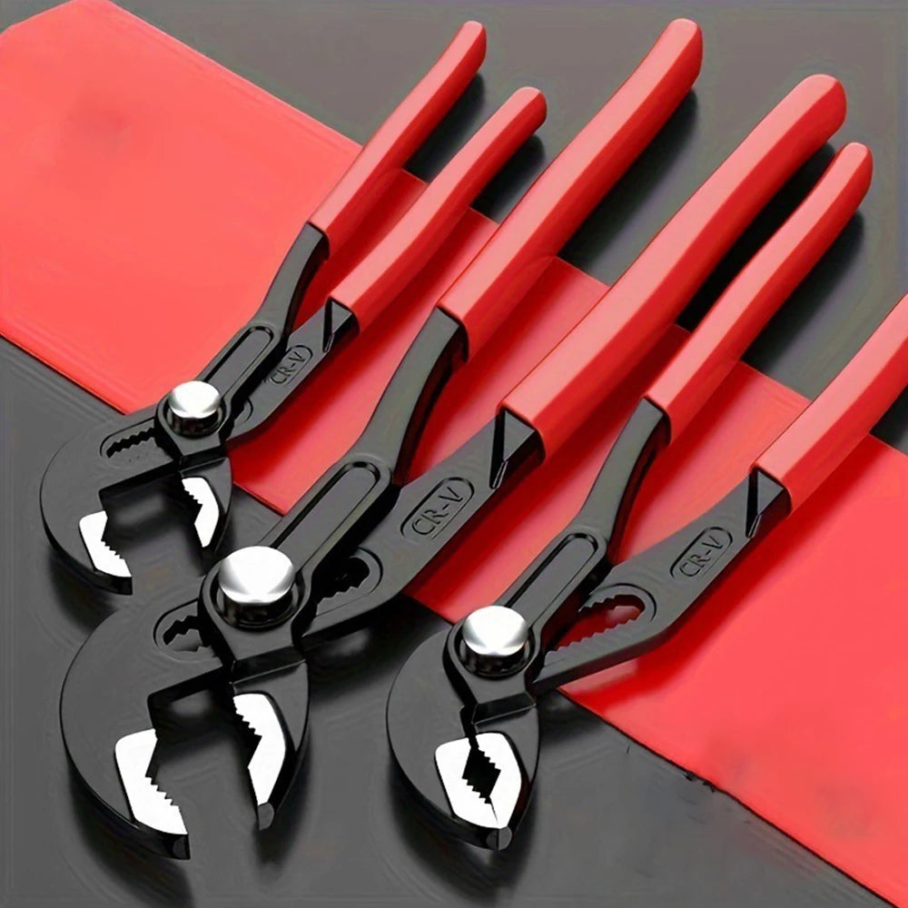1pc Water pump pliers 7/8//10/12inch adjustable wrench multi-function large opening water pipe pliers household repair tools