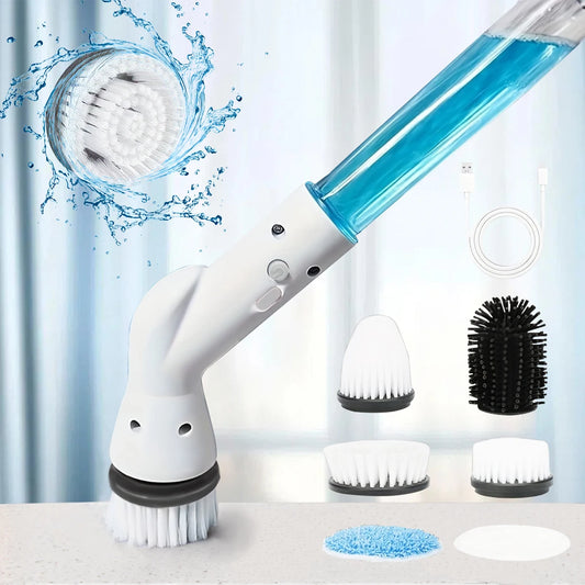 Cordless Spin Scrubber Rechargeable Multi Surface Cleaner Bathroom