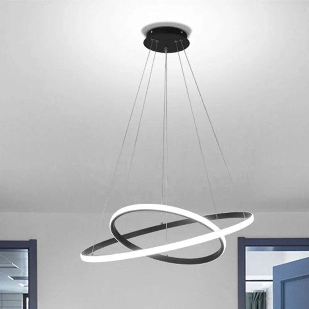 Modern LED Rings Pendant Lamp Circle Ceiling Light Fixture