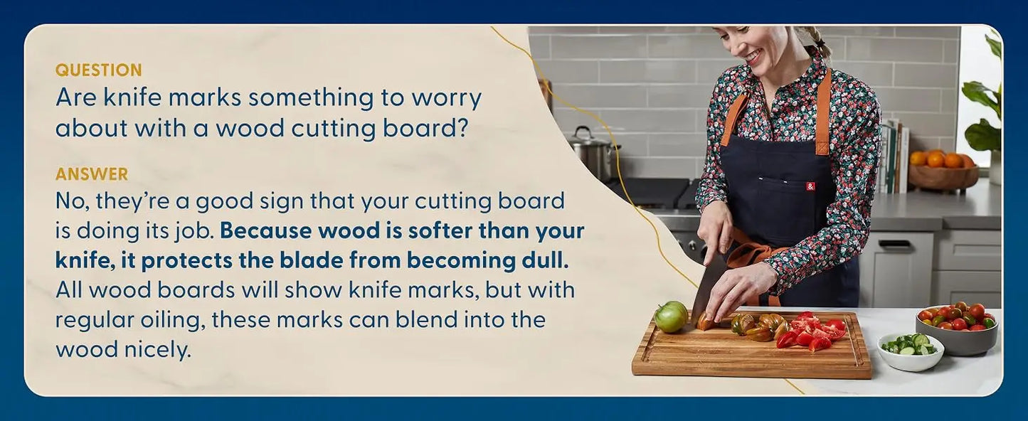 Sonder Los Angeles Winsome Acacia Wood Cutting Board, 16x12x1.5 in