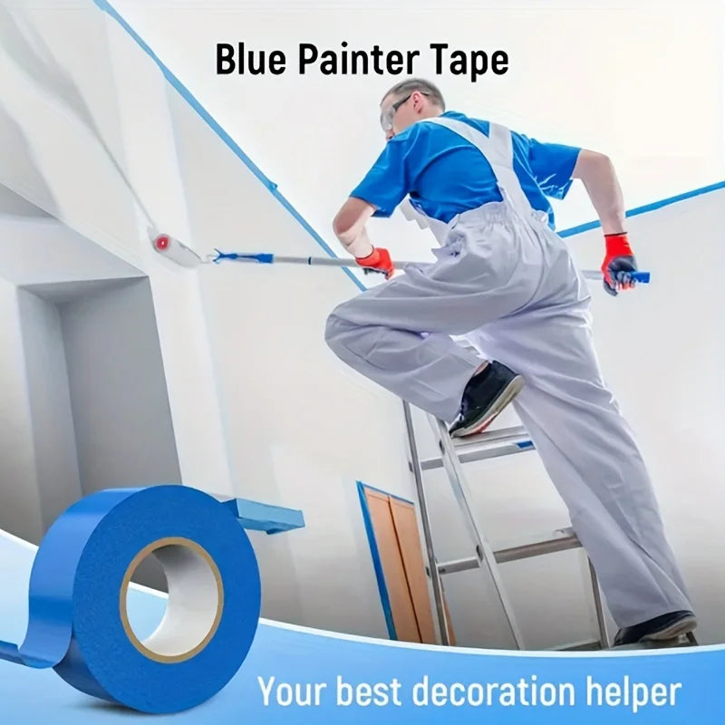 12-Pack Blue Painter's Tape, 0.79“ x 511.81” per roll, Waterproof, Residue-Free, Easy-to-Remove Masking Tape