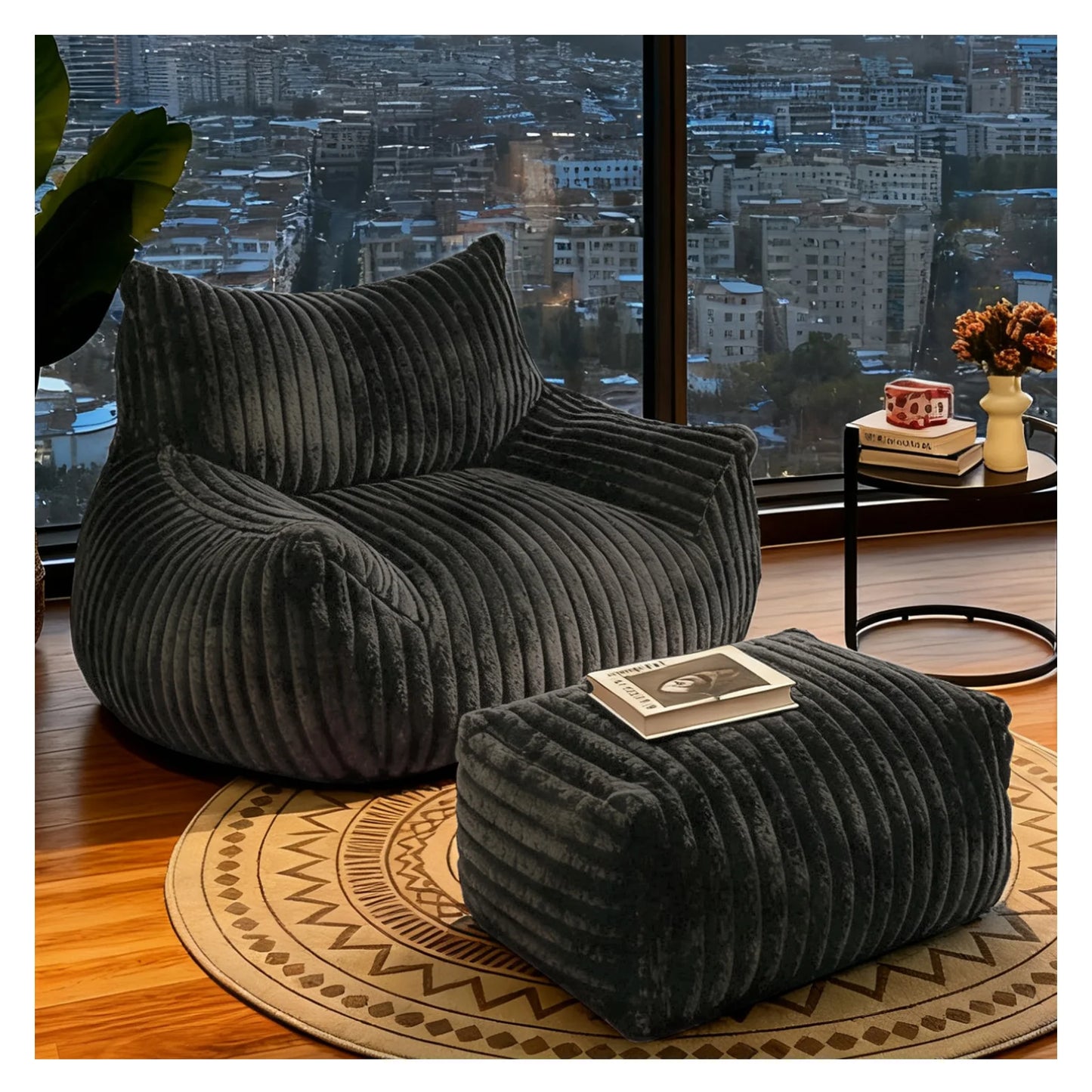 Reading Chair Bean Bag For Adults Cozy Living Room