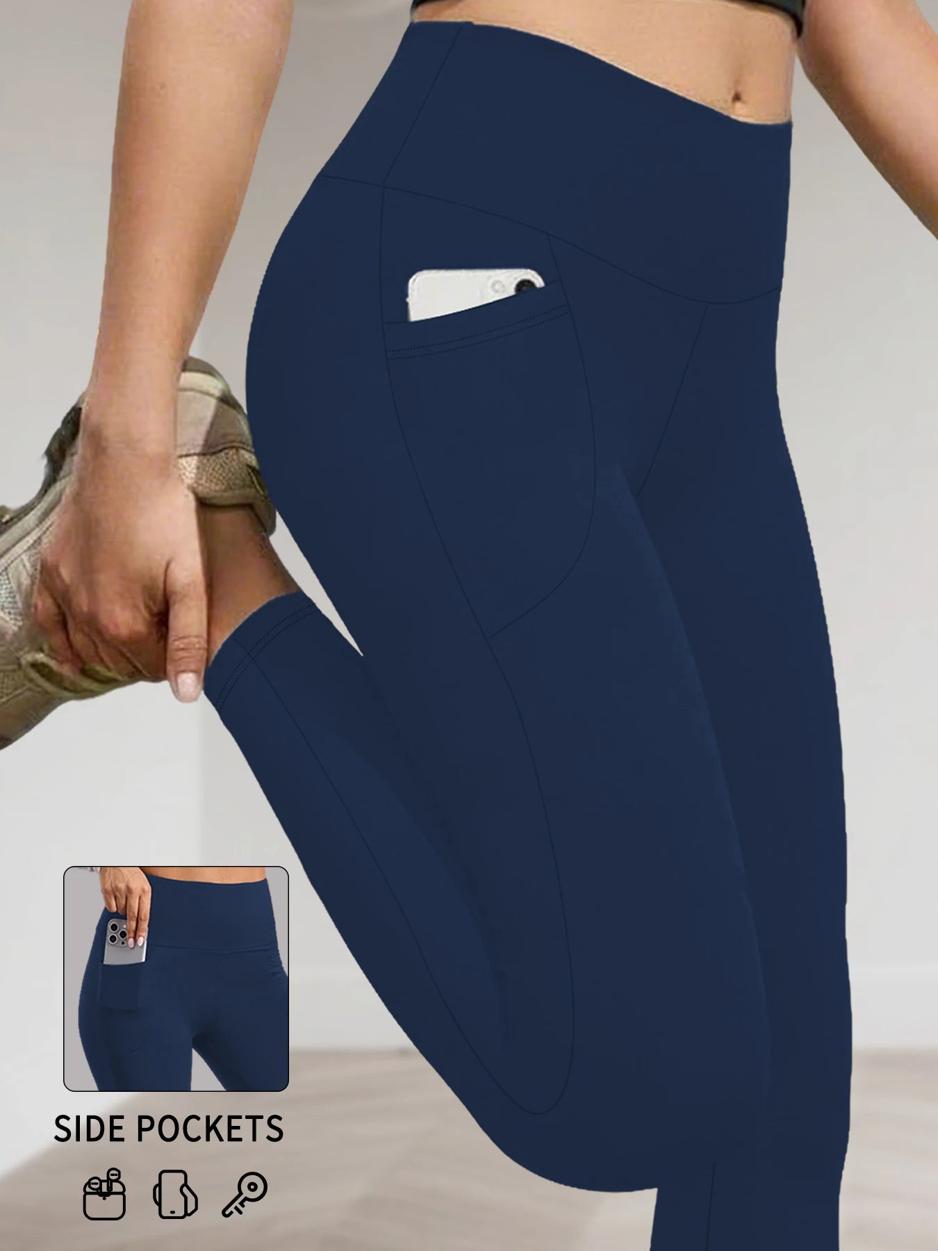 Women's Super Soft Leggings with Pockets, High Waisted Tummy Control for Yoga Workout and Casual Lounge Wear Comfort