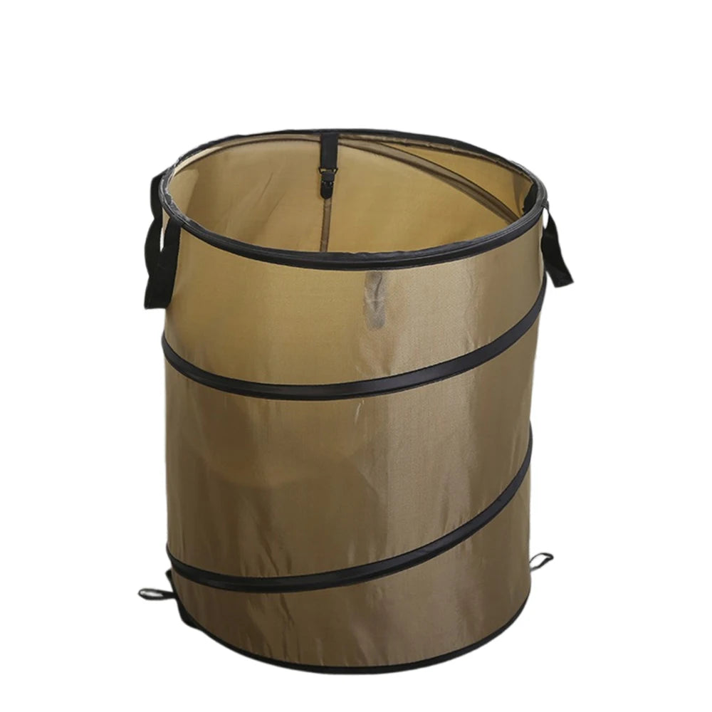 1pc Outdoor Portable Camping Folding Trash Can Pop-upTrash Can Camping Trash Can Gardening Garden Garbage Bag Garden Leaf Buck