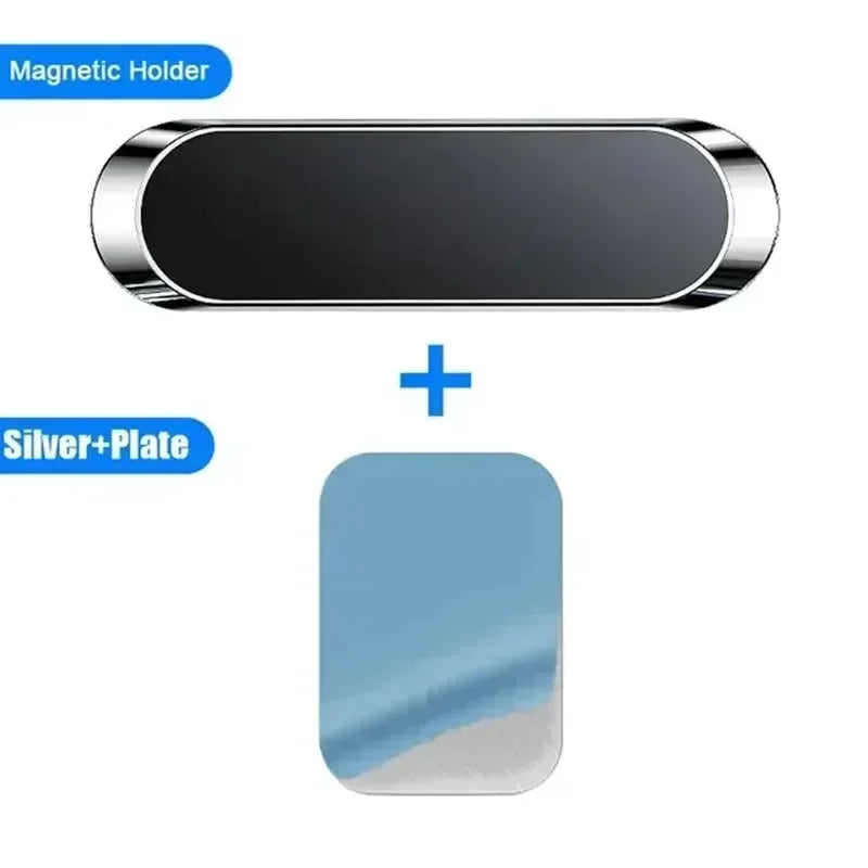 Mini Car Magnetic Phone Holder Stand Portable Universal Bracket Navigation Air Vent Mount for iPhone 16 -12 Samsung S25 Xiaomi