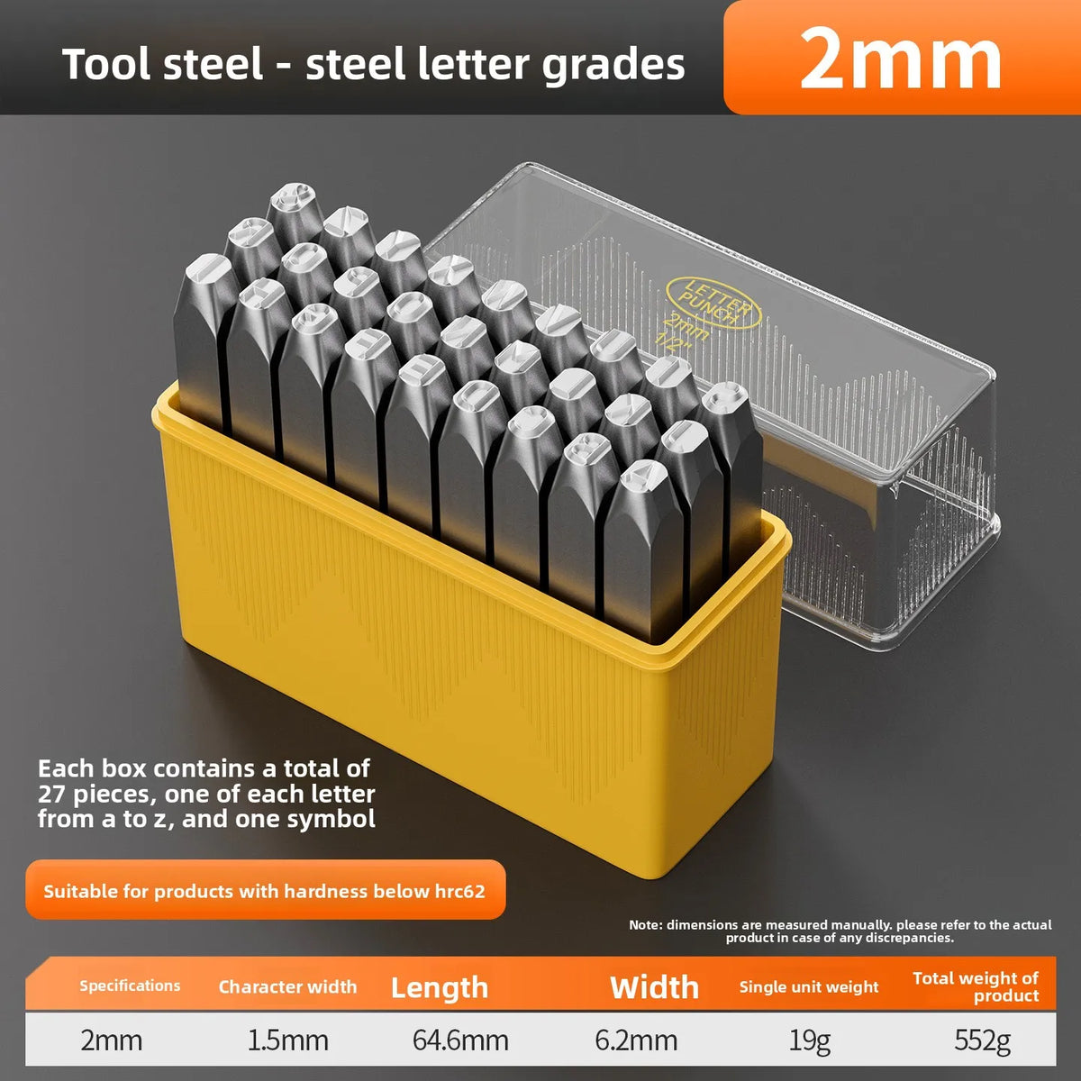 Factory Direct Letter Steel Stamp Set Hardened Industrial Number & Letter Punch Dies