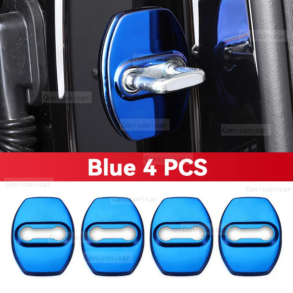 For BAIC BJ30 2024 2025 Auto Car Door Lock Buckle Cover Latch Anti Rust Protect Stainless Steel Accessories Decoration