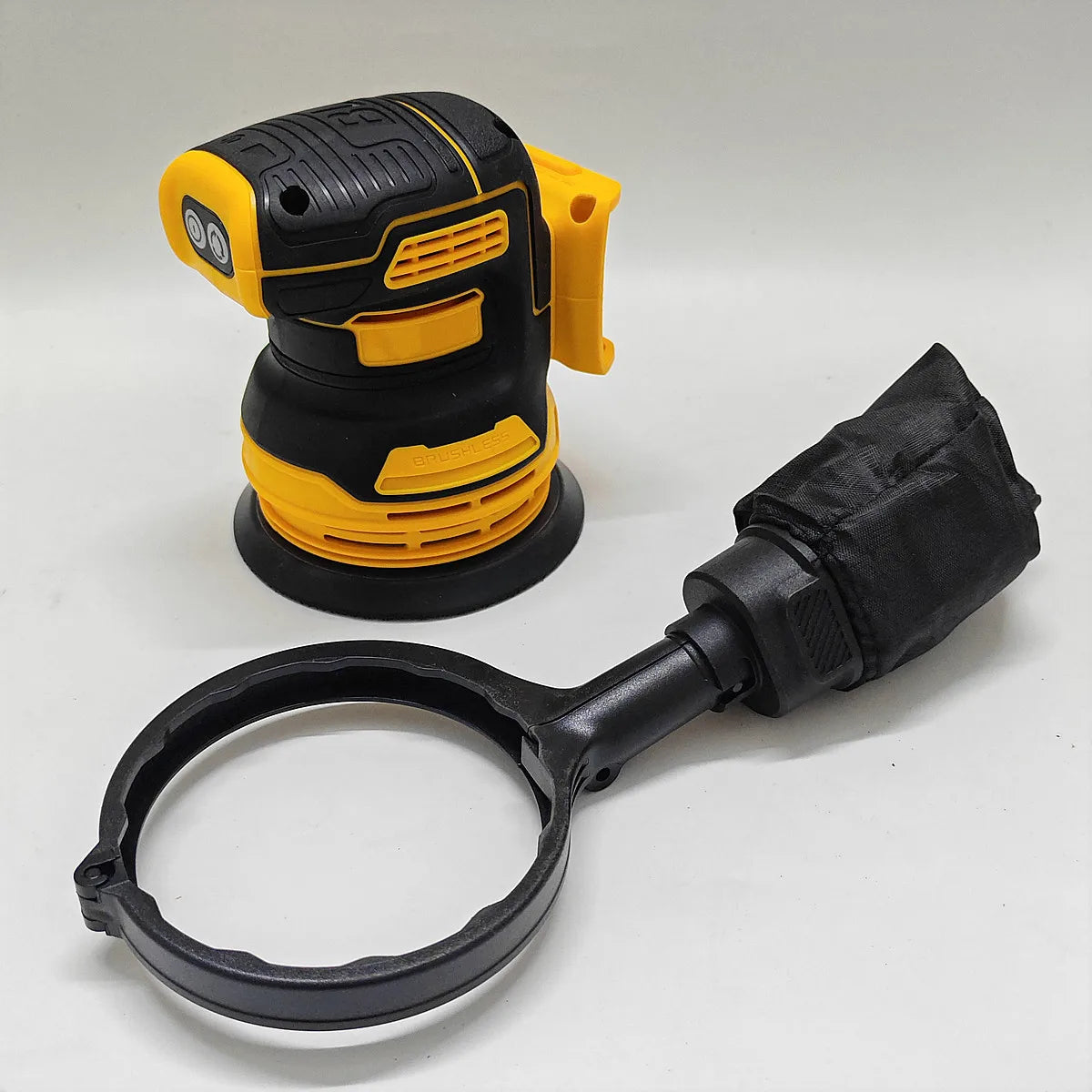 Brushless Random Orbital Sander 12000OPM 5 Inch Cordless Wood Metal Waxing Polishing Sanding Machine For DeWALT 20V Battery