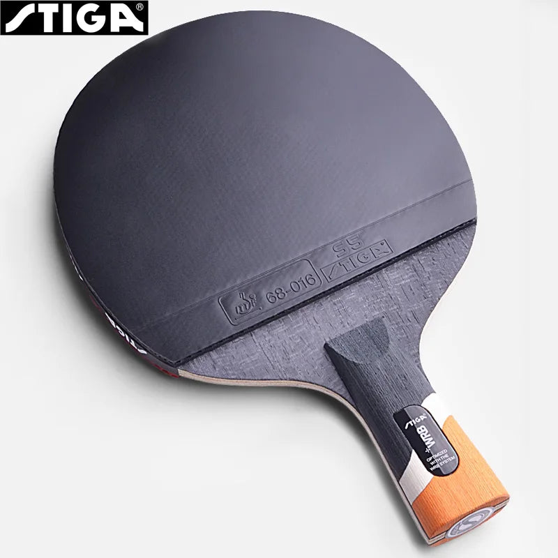 STIGA CARBO 6 Star Table Tennis Racket 5+2 Carbon Ping Pong Paddle for Advanced Fast Attack Both Side Non-sticky Rubbers