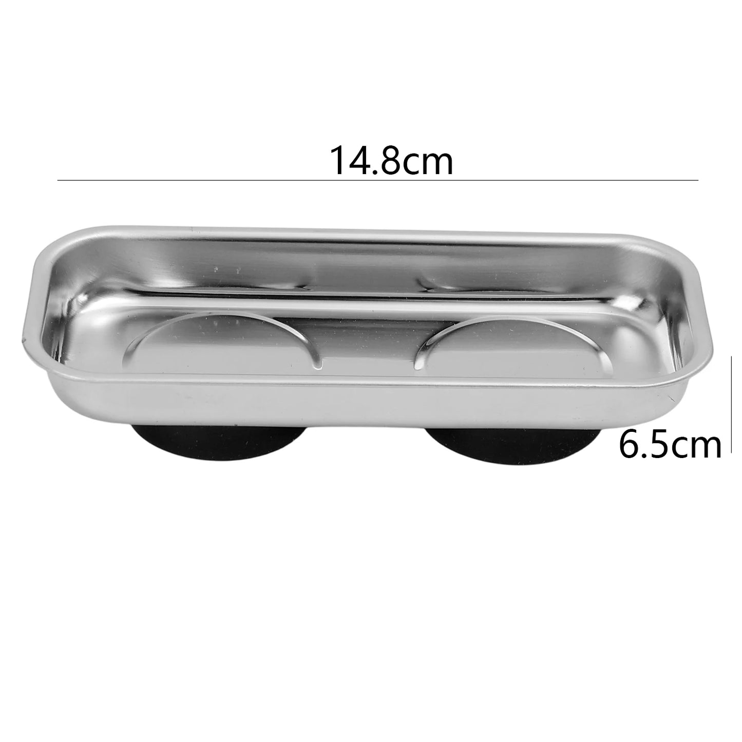 Magnetic Tray Magnet Tool Holder Round Rectangular Magnetic Bowl Tool Organizer Tray Stainless Steel Small Parts Securely Holder