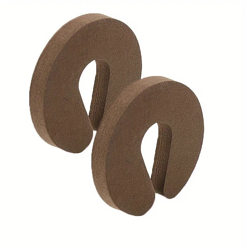 2pcs Soft-Touch Anti-Pinch Washing Machine Ventilation Bracket Set | Plastic Door Stopper, No Battery Required