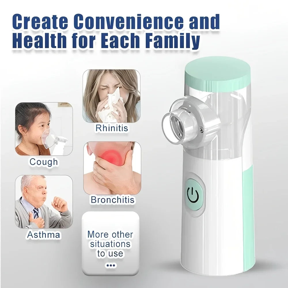 Portable Nebulizer with Delicate, Efficient Atomization - Comfortable to Use, Featuring a High-Value Refined Design, Reusable, and Complete with Multiple Components, Nebulizer for Asthma, Nebulizer Machine for, Portable Nebul